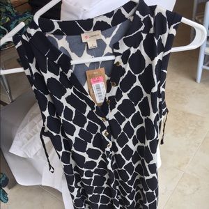 NWT Cremieux sleeveless dress with tie waist